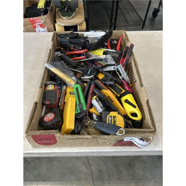 TRAY OF ASSORTED HAND TOOLS