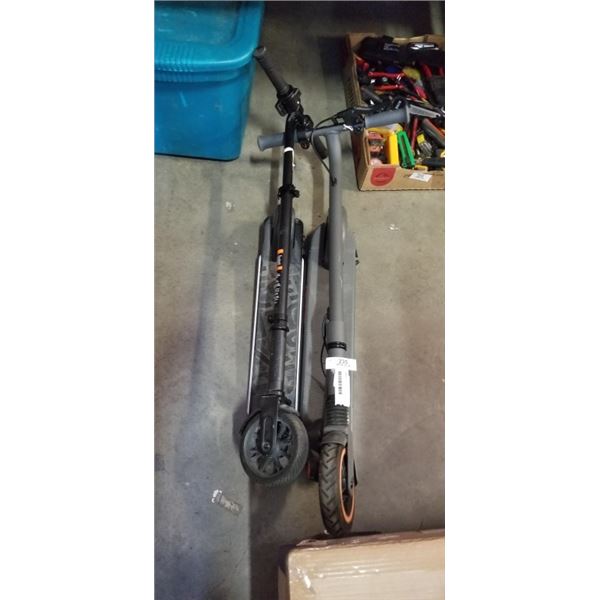 TWO ELECTRIC SCOOTERS JETSON AND NINEBOT NO POWER NO CHARGERS