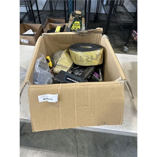 LARGE BOX OF ASSORTED HAND TOOLS