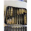 Image 3 : RIGID HIGHSPEED DIES,  WELDING RODS, SOCKET SET, 100PC DRILL BIT SET - COULD BE MISSING A FEW PIECES