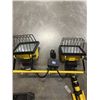 Image 3 : DEWALT HEAVY DUTY ELECTRIC DRILL IN CASE AND DOUBLE WORKLIGHT ON STAND, BOTH WORKING