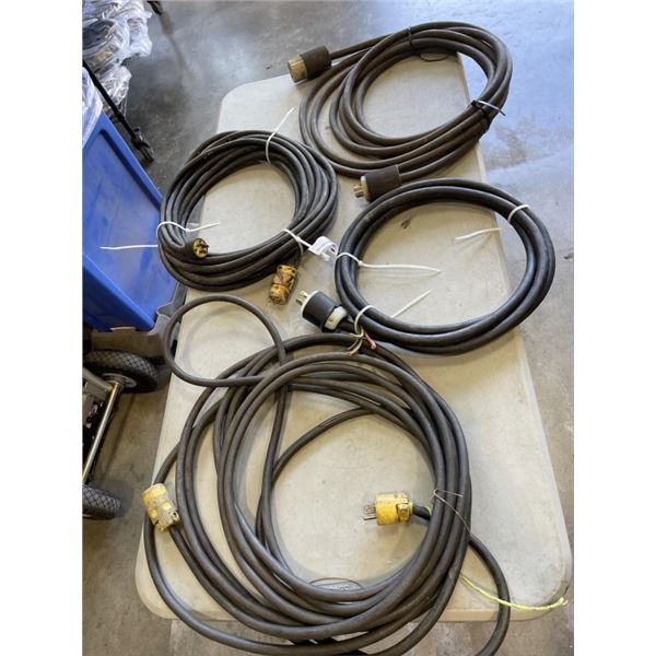 3 EXENSIONS CORDS - 3 FACE AND SINGLE FACE