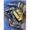 Image 5 : 2 TOTE OF VARIOUS TOOLS, TOOL BOX, VACUUM, ETC