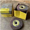 Image 2 : BOX OF 5 NEW KLINGSPOR SM 611W ABRASIVE MOP WHEELS 60 GRIT 6"X 1" X 1" RETAIL $200