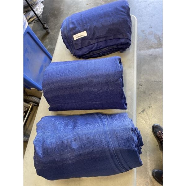 3 BUNDLES OF 10 4x8 CURTINAS - 30 CURTAINS TOTAL