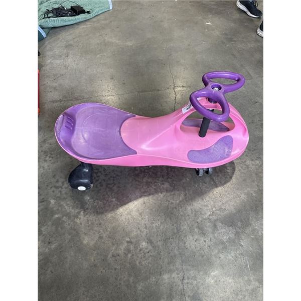 PINK AND PURPLE PLASMA CAR