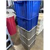 Image 5 : 4 STACKING PARTS BINS APPROX 17" x 17"