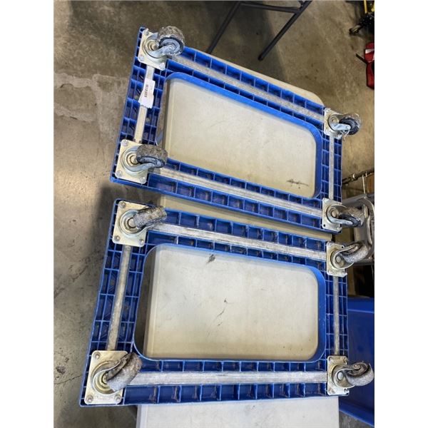 2 4-WHEEL DOLLIES