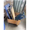 Image 1 : 3 FOUR WHEEL DOLLIES AND WOODEN BOX ON WHEELS