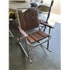 Image 3 : PATIO ROCKER AND 2 FOLDING PATIO CHAIRS