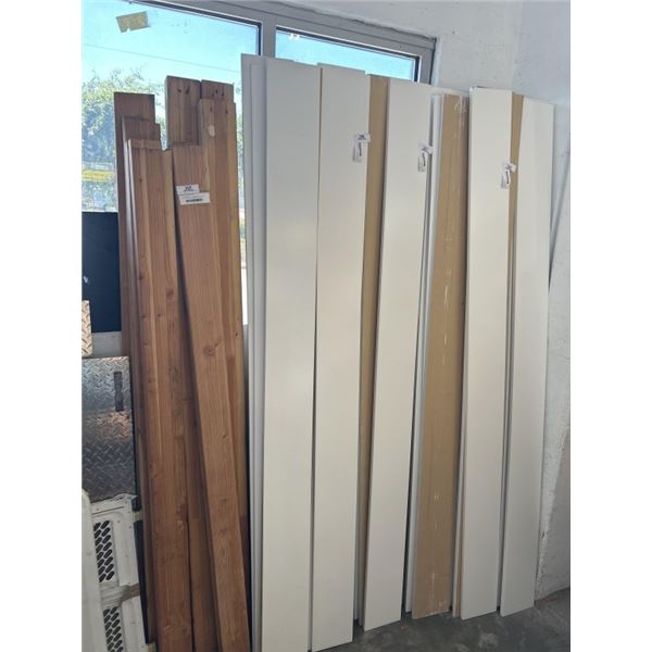 30 NEW 7FT X 7 INCH PREMIUM PRE PAINTED WHITE MDF BASEBOARD TRIM