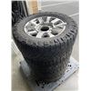 Image 1 : SET OF 4 FORD F350 8 BOLT 20" RIMS WITH NITTO RIDGE GRAPPLER RUBBER NEEDS REPLACEMENT
