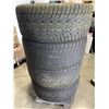Image 3 : SET OF 4 22" DUB WHEELS, MULTI 5 BOLT PATTERN, TOTY RUBBER NEEDS REPLACING