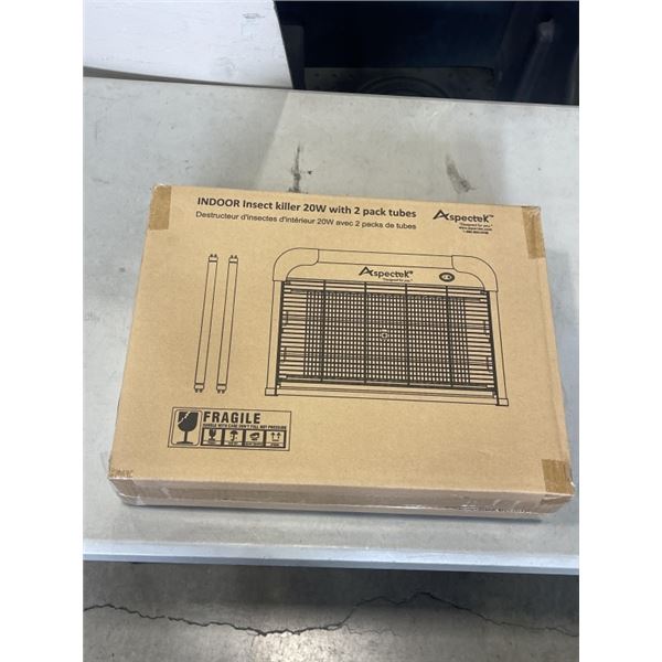NEW ASPECTEK INDOOR INSECT KILLER 20W WITH 2 PACK TUBES