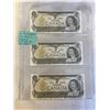 Image 1 : 3 - 1973 CANADIAN BILLS IN SEQUENCE 207, 208, 209 LAST ISSUES