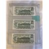 Image 2 : 3 - 1973 CANADIAN BILLS IN SEQUENCE 207, 208, 209 LAST ISSUES