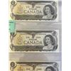 Image 3 : 3 - 1973 CANADIAN BILLS IN SEQUENCE 207, 208, 209 LAST ISSUES