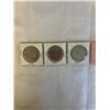 Image 2 : 3 CANADIAN CENTENNIAL DOLLARS - 1970 MANITOBA, 1971 BC, 1973 PEI