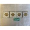 Image 1 : 4 - 2026 CANADIAN $1 COINS, FIFA WORLD CUP - COLOURED AND NON COLOURED