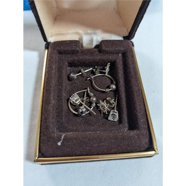 4 PAIRS OF STERLING SILVER EARRINGS