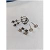 Image 3 : 4 PAIRS OF STERLING SILVER EARRINGS