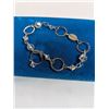 Image 1 : STERLING SILVER W/ CRYSTAL BEADS BELIEVE BRACELET