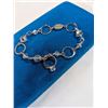 Image 2 : STERLING SILVER W/ CRYSTAL BEADS BELIEVE BRACELET