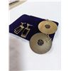 Image 2 : PAIR OF LARGE DISK EARRINGS AND PAIR OF EARRINGS MARKED 925