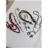 Image 1 : 2 VINTAGE CROSS PENDANTS NECKLACES, PAIR OF EARRINGS, 4 PENDANTS AND ROSARY