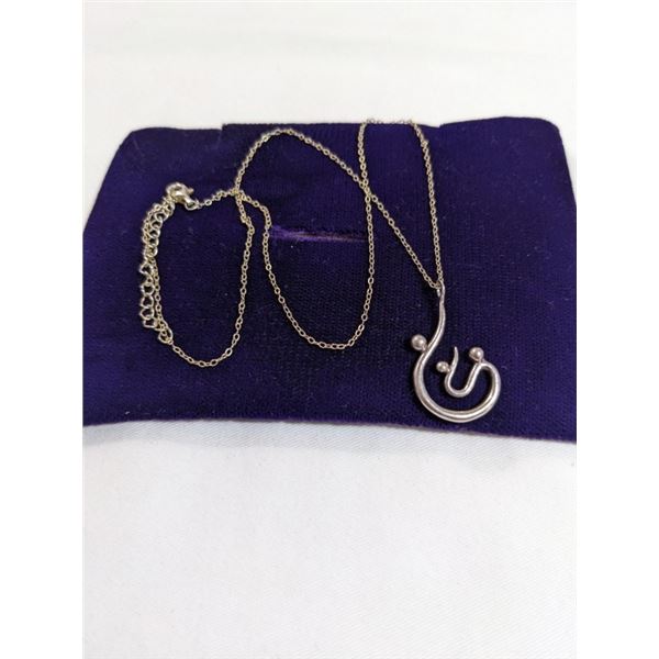 925 STERLING SILVER CHAIN W/ PENDANT NECKLACE