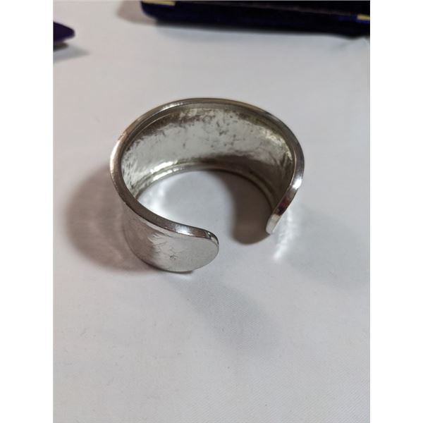 SILVER OPEN CUFF BANGLE
