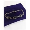 Image 2 : 925 STERLING SILVER W/ BLACK STONES BRACELET