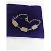 Image 3 : 925 STERLING SILVER W/ BLACK STONES BRACELET