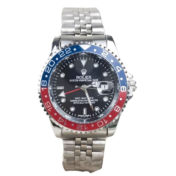 ROLEX SUBMARINER BLACK DIAL, BLUE RED BEZEL - UNAUTHENTIC