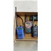 Image 2 : TRAY OF 6 WALKIE TALKIES. 2 FROM MOTOROLA, 2 FROM BAOFENG, 1 FROM COBRA, 1 FROM MIDLAND