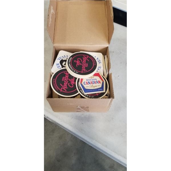 TRAY OF DRINKING COASTERS