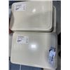 Image 2 : 2 SETS OF IKEA STORAGE METAL BINS AND ASSORTED DECOR INCLUDING FABRIC STORAGE BINS