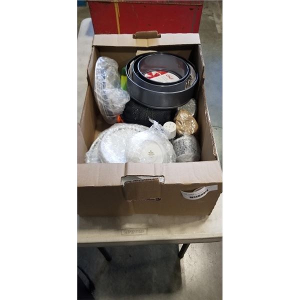 CAMPING POT SET, SWIFFER PADS, AND ASOSRTED MIKASA DINNERWARE