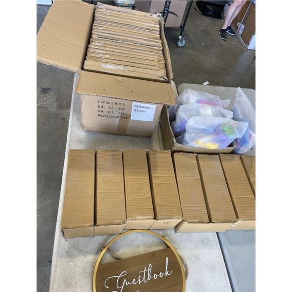 NEW CANDLE HOLDERS, GUESTBOOK SIGNS, AND PARTY SUPPLIES