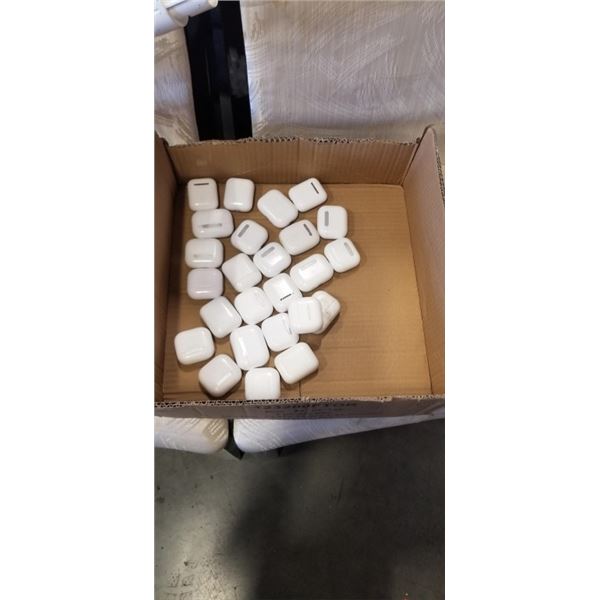 25 UNTESTED AIRPODS CASES. EITHER EMPTY OR HAVE 1 EAR BUD