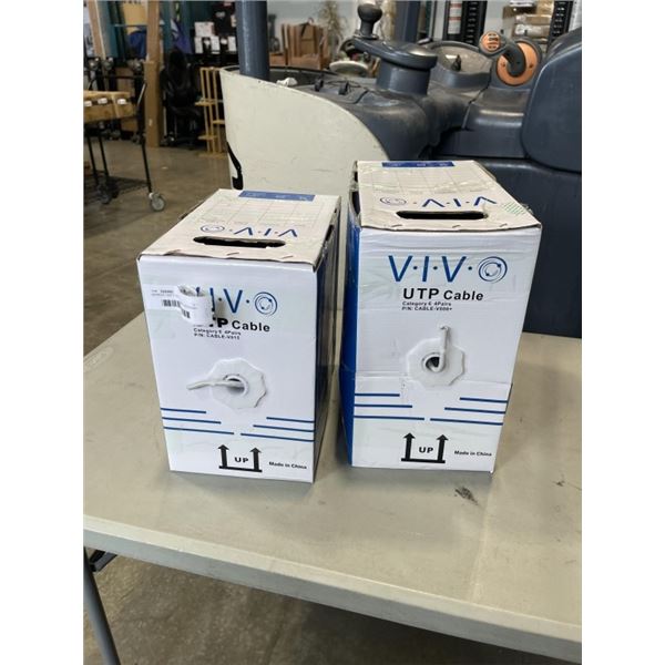 APPROX 750FT VIVO UTP CABLE CATEGORY 6 4 PAIRS
