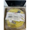 Image 2 : HEAVY DUTY 200 FOOT YELLOW LIGHTED EXTENSION CORD. 10AWG/3C
