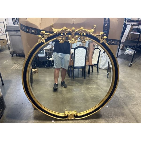 45" DIAMETER BEVELLED WALL MIRROR.