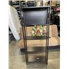 Image 1 : MODERN OPEN DISPLAY SHELF, BLACK FINISH