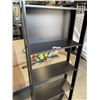 Image 2 : MODERN OPEN DISPLAY SHELF, BLACK FINISH