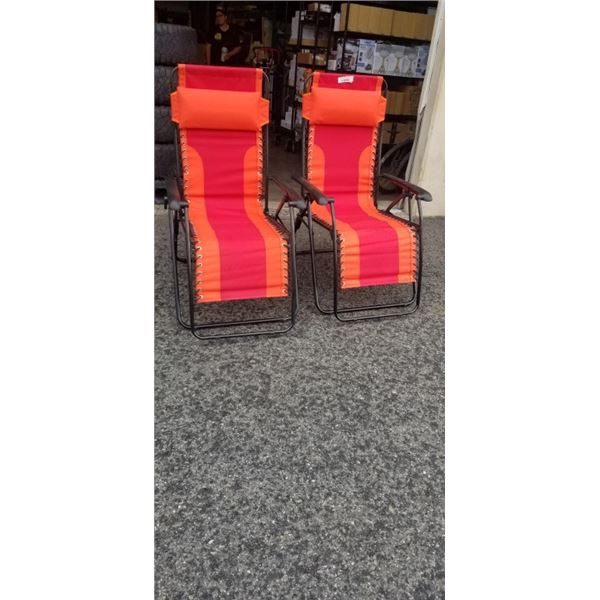 2 ZERO GRAVITY LOUNGE CHAIRS