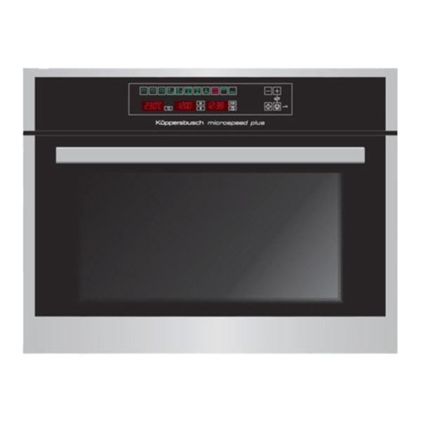 NEW KUPPERSBUSCH MICROWAVE SPEED WALL OVEN WITH HANDLE. MODEL EMWK1050