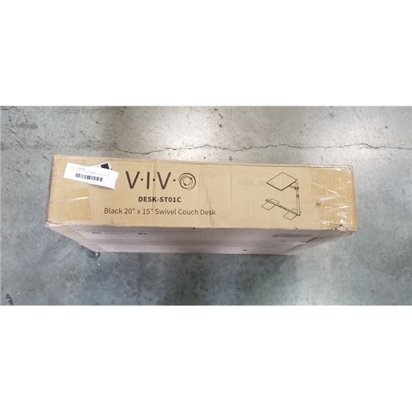 VIVO BLACK 20" X 15" SWIVEL COUCH DESK