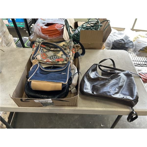 6 ASSORTED LADIES HAND PURSES & BAGS