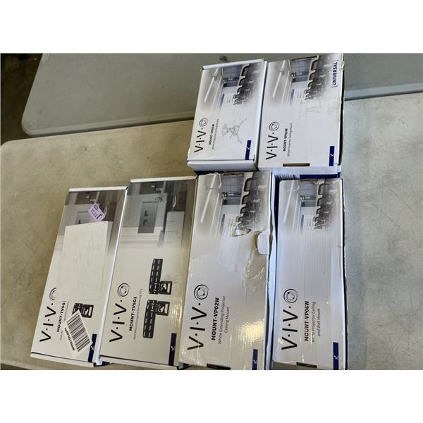 LOT OF VIVO TV AND PROJECTOR MOUNTS
